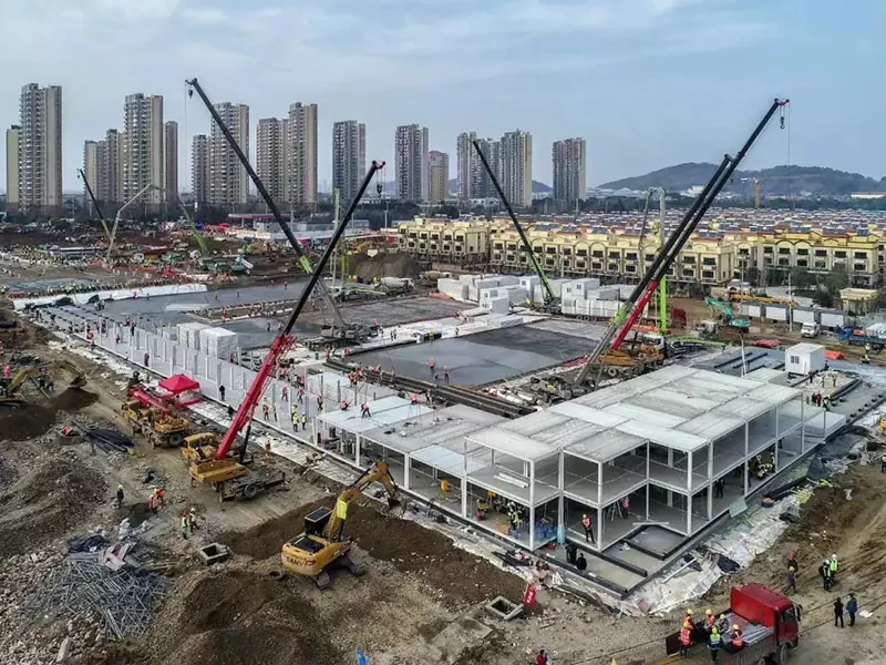 මොඩියුලර් වානේ ව්‍යුහය රෝහල් ගොඩනැගිල්ල