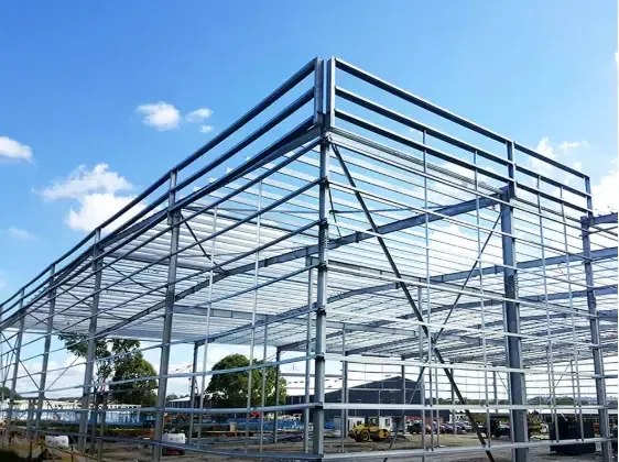 ගබඩාව සඳහා ප්රායෝගික හා ලස්සන පෙරෆාබ් ලෝහ වානේ ගොඩනැගිල්ල