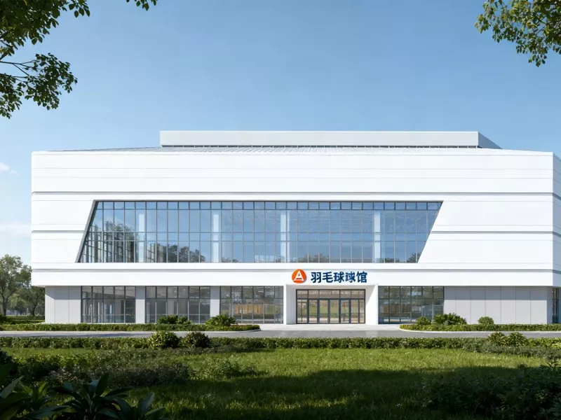 වානේ ව්යුහය බැඩ්මින්ටන් ශාලාව