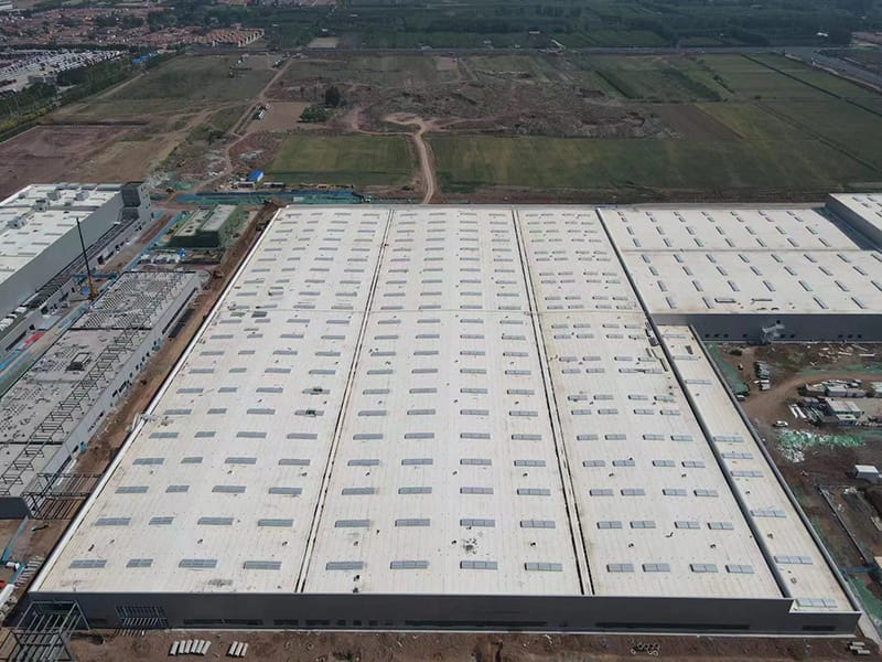 වානේ ව්යුහය විස්තීර්ණ ගබඩාව