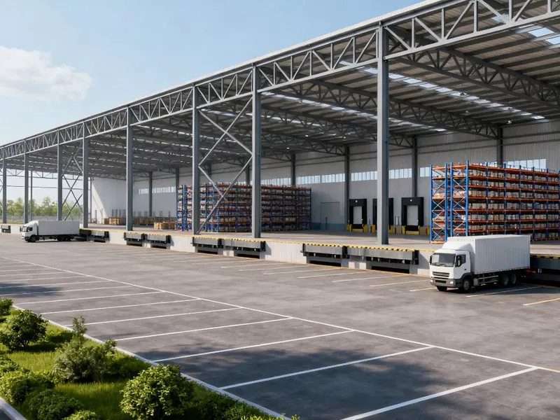 වානේ ව්යුහය බෙදාහැරීමේ මධ්යස්ථාන ගොඩනැගිල්ල